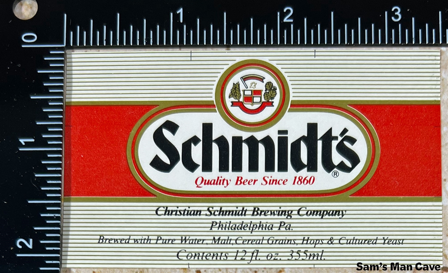 Schmidt's Beer Label