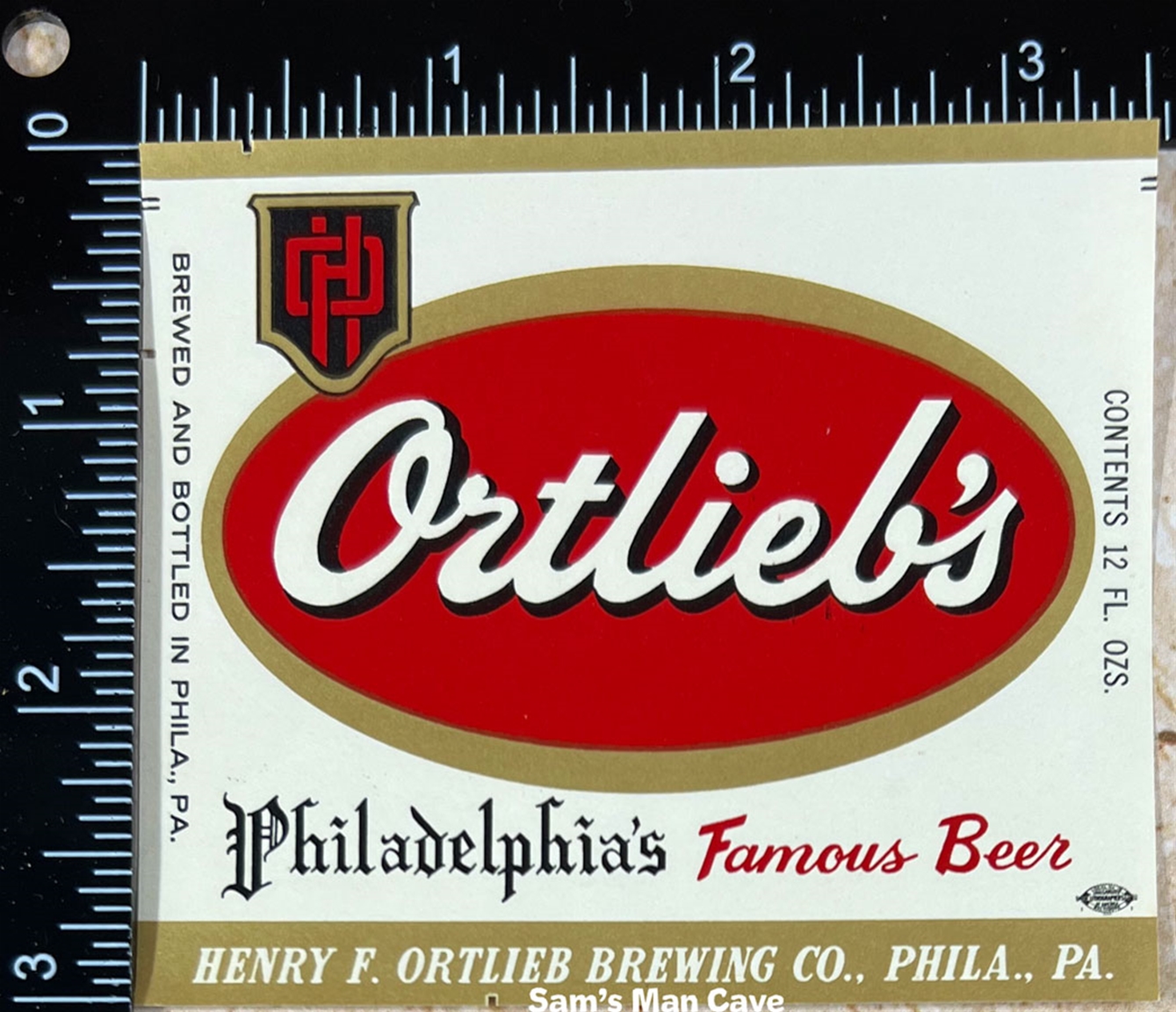 Ortlieb's Philadelphia's Famous Beer Label