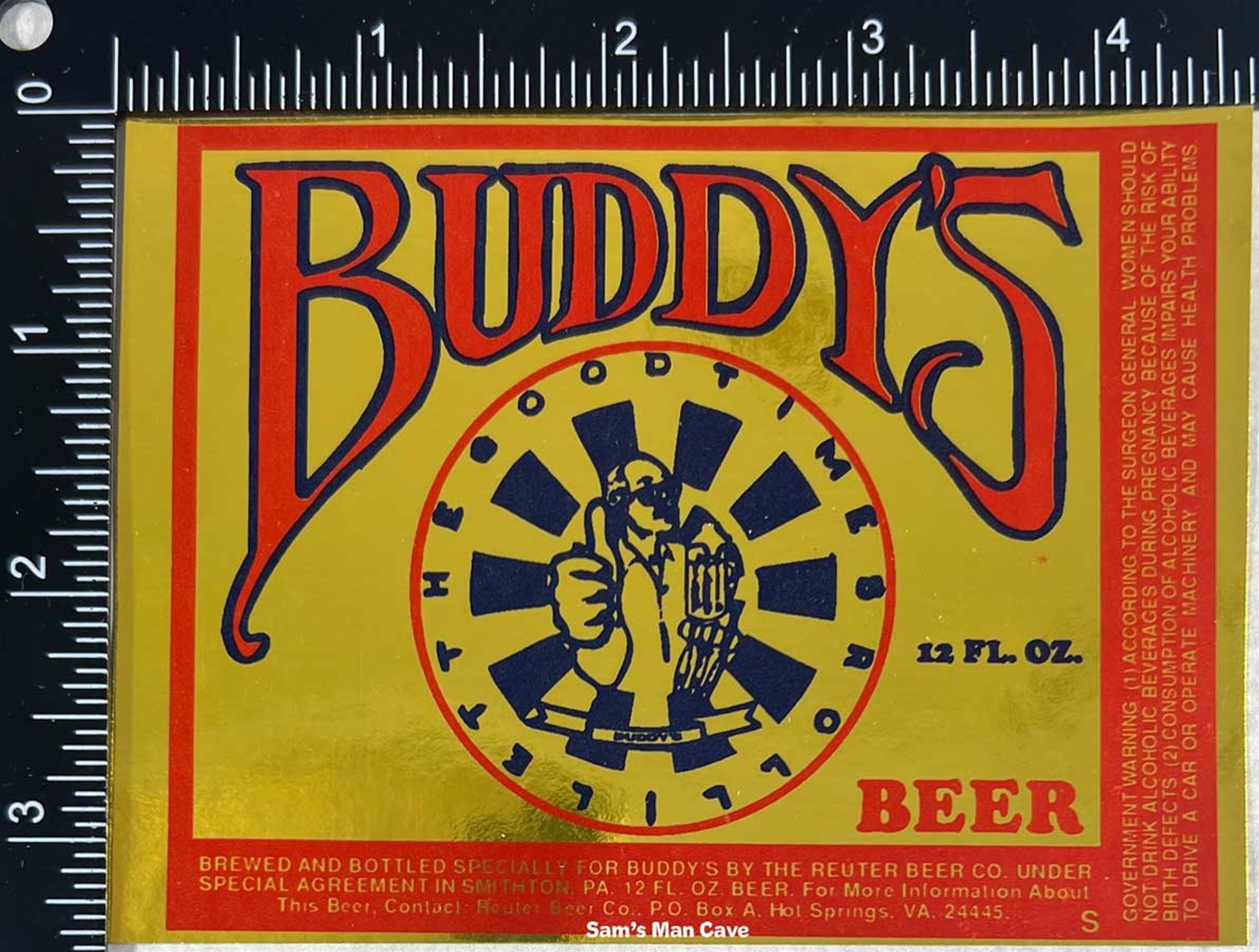Buddy's Beer Label