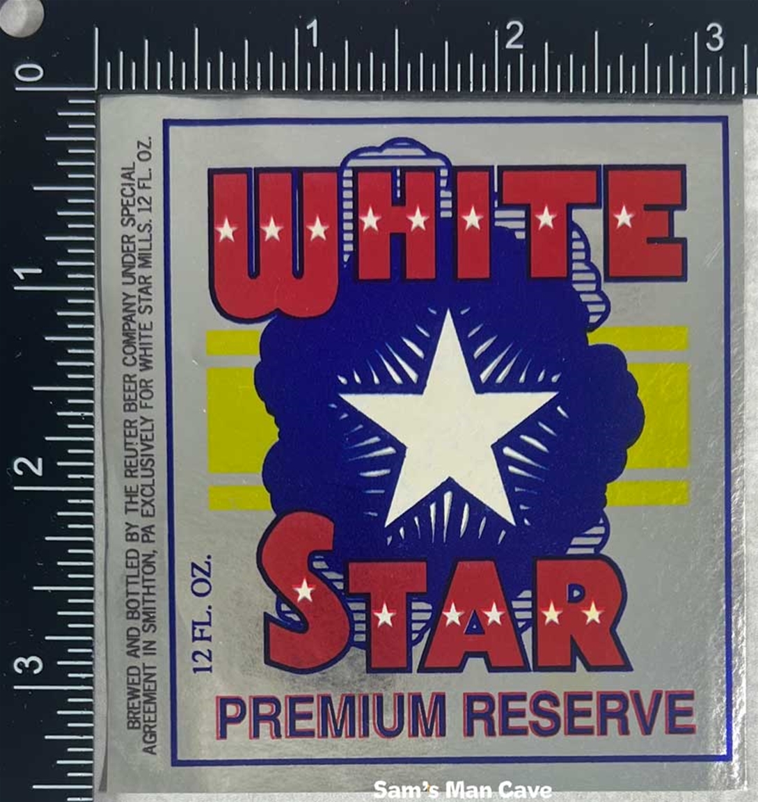 White Star Premium Reserve Beer Label