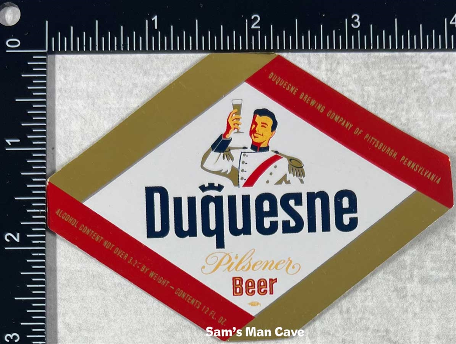 Duquesne Pilsener Beer Label (foil)