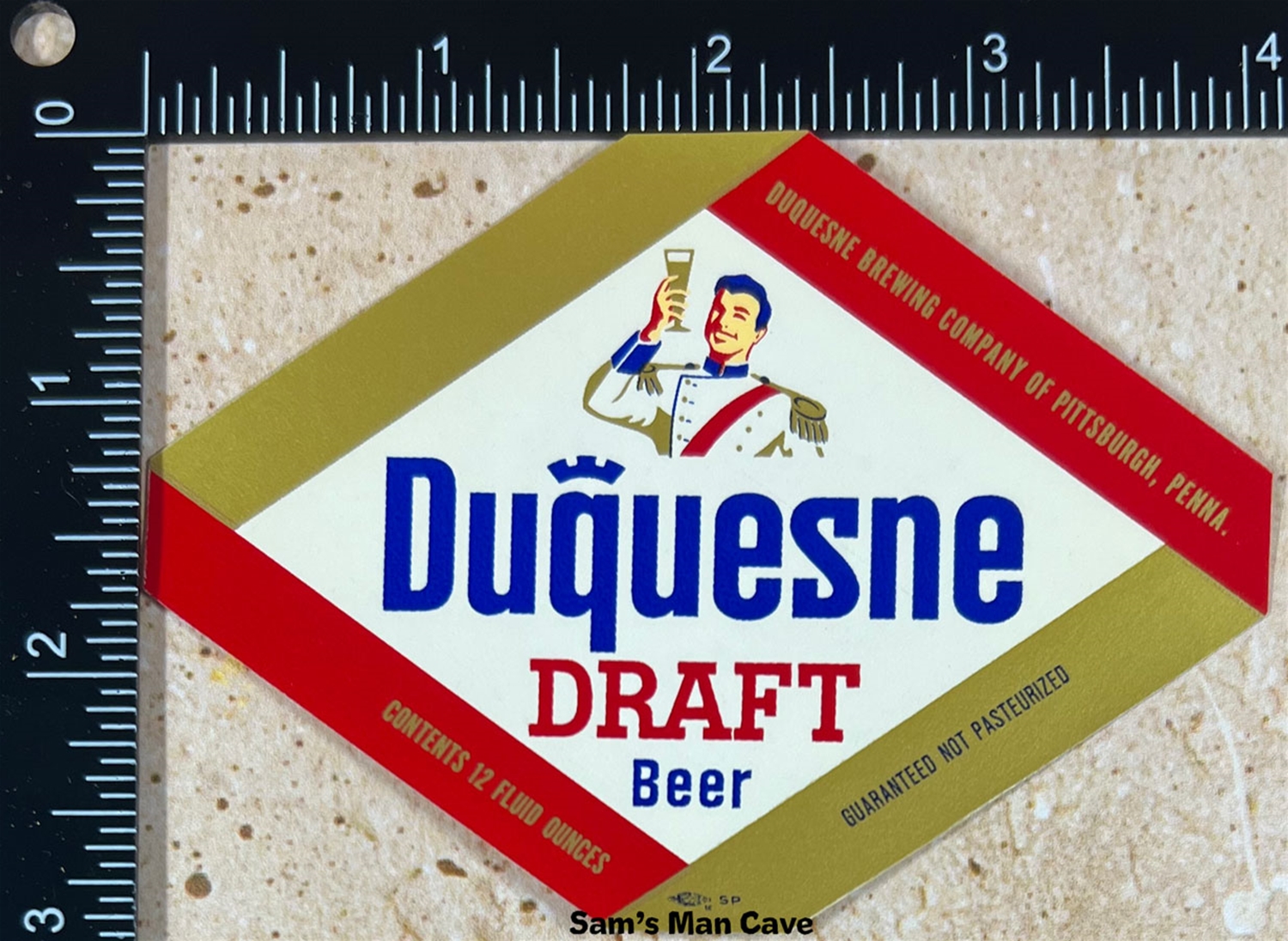 Duquesne Draft 12 oz Beer Label