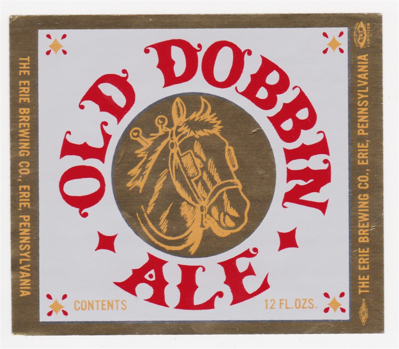 Old Dobbin Beer Label 