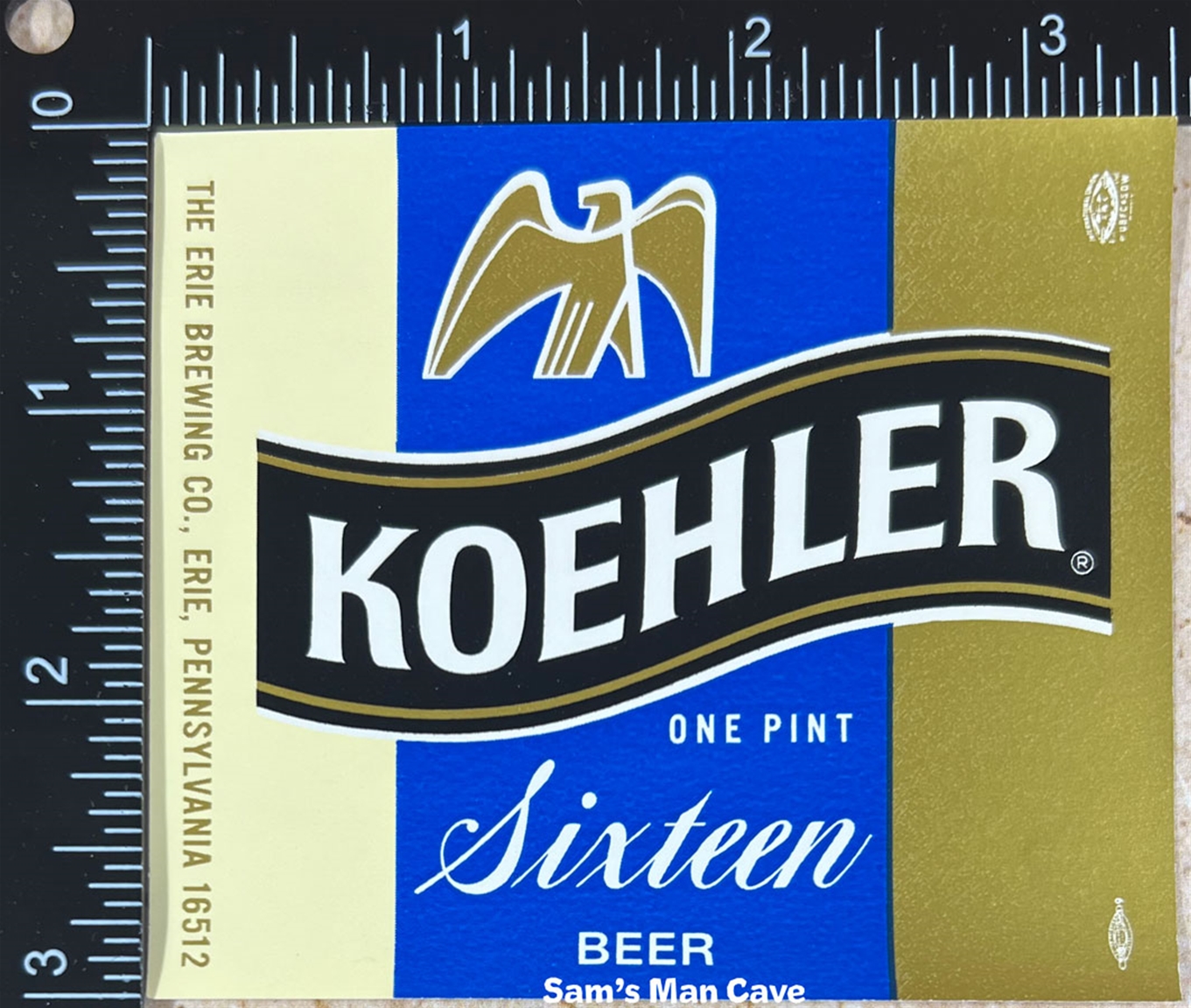 Koehler Sixteen Beer Label
