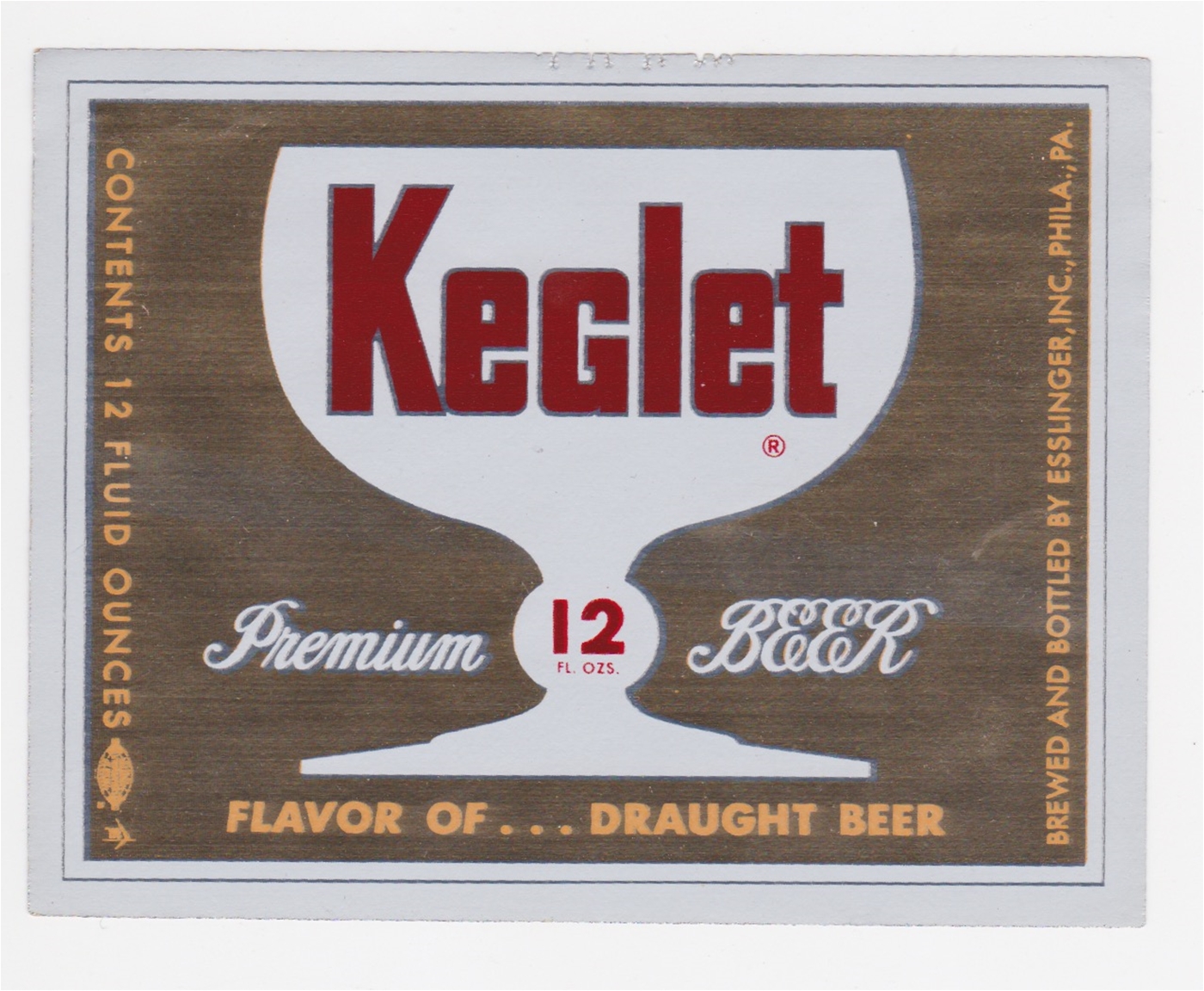 Keglet Premium Beer Label