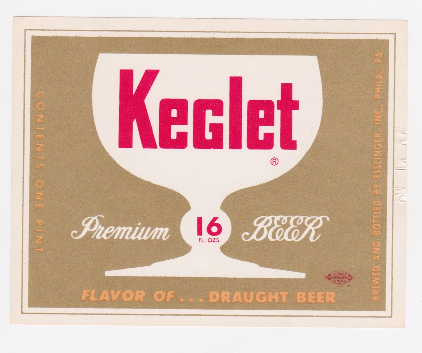 Keglet Beer Label
