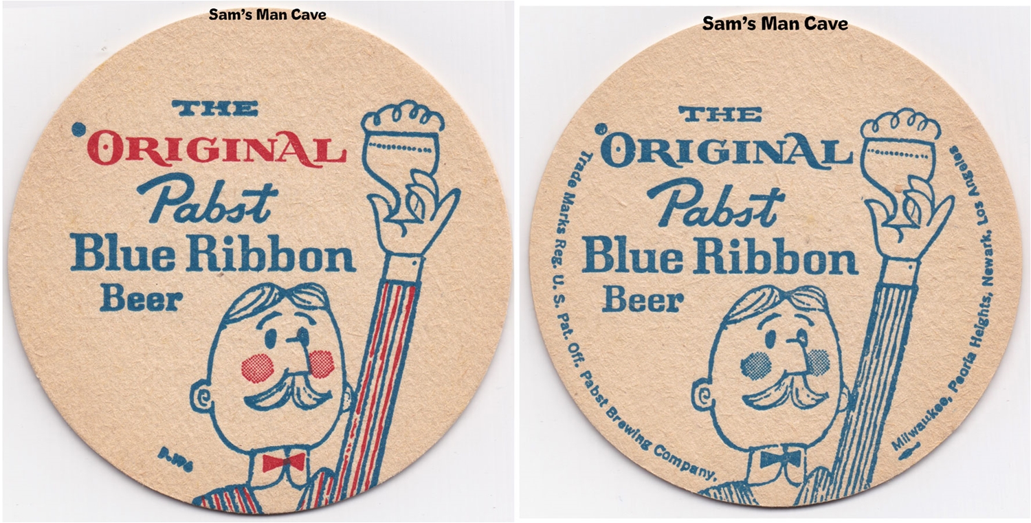 Pabst Blue Ribbon The Original Bartender Beer Coaster