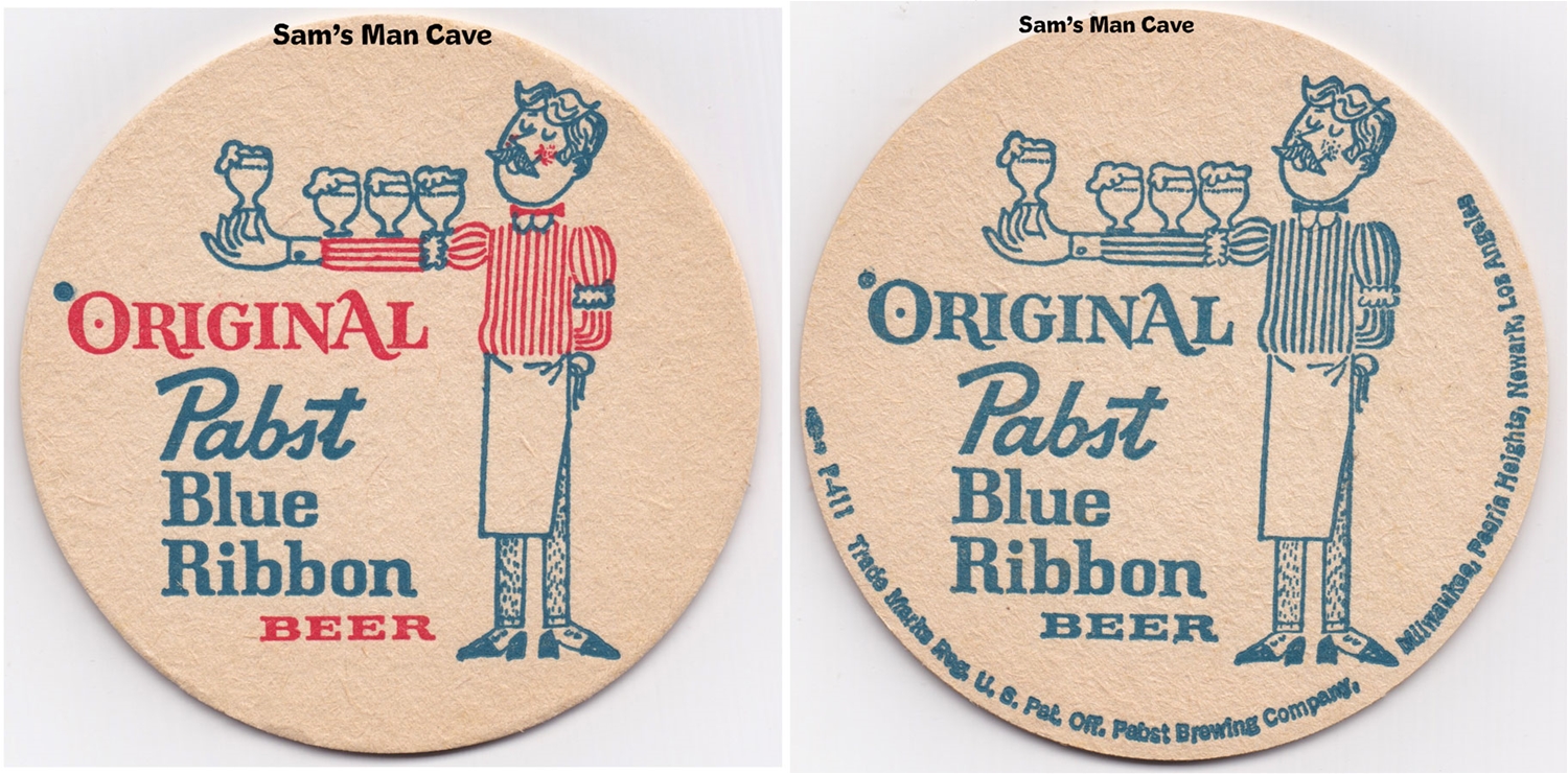 Pabst Blue Ribbon Original Bartender Beer Coaster