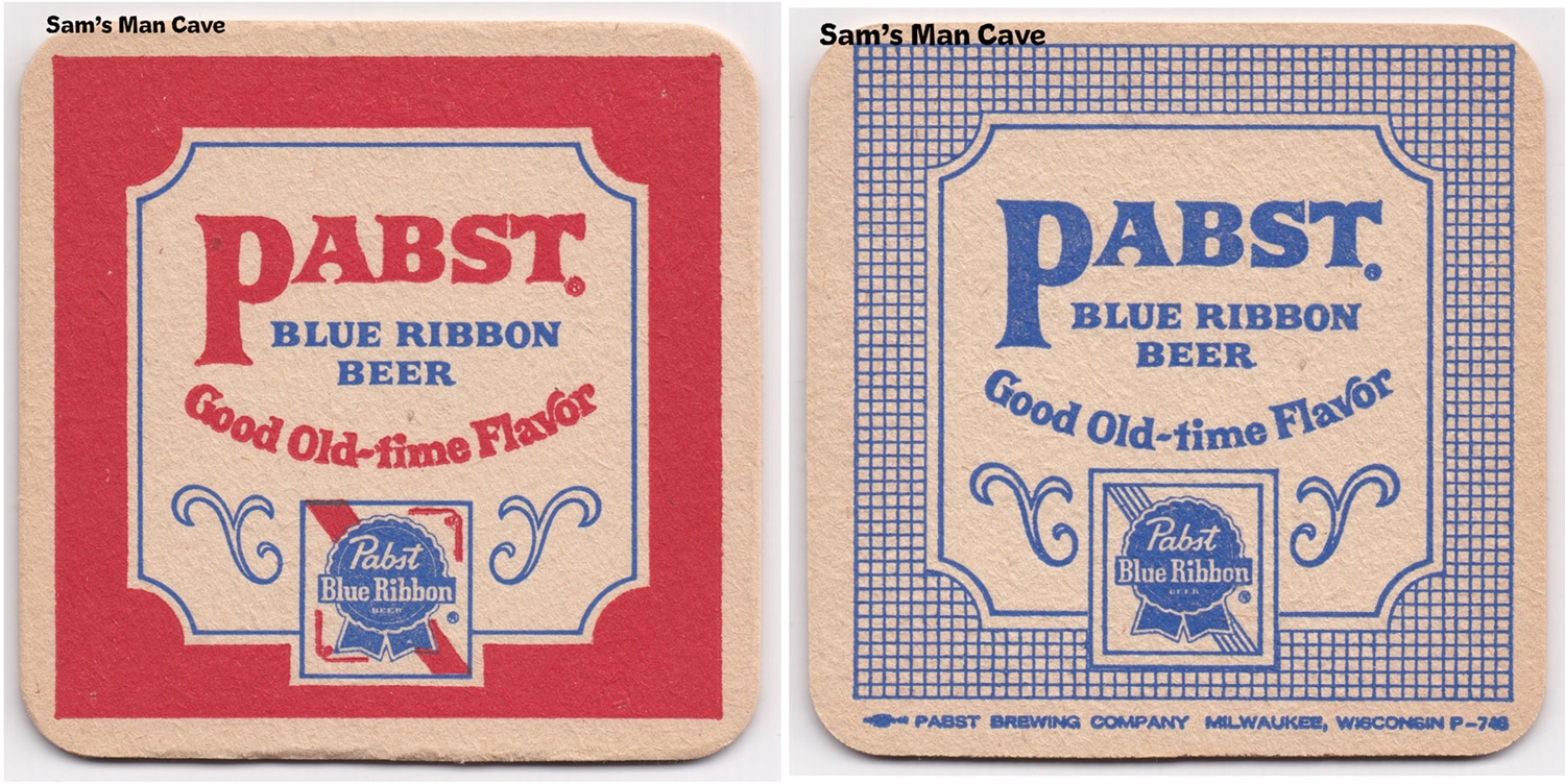 Pabst Blue Ribbon Good Old Time Flavor Beer Coaster