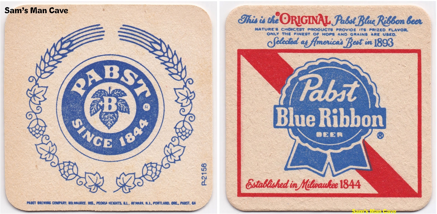 Pabst Blue Ribbon Pabst Brewery Beer Coaster