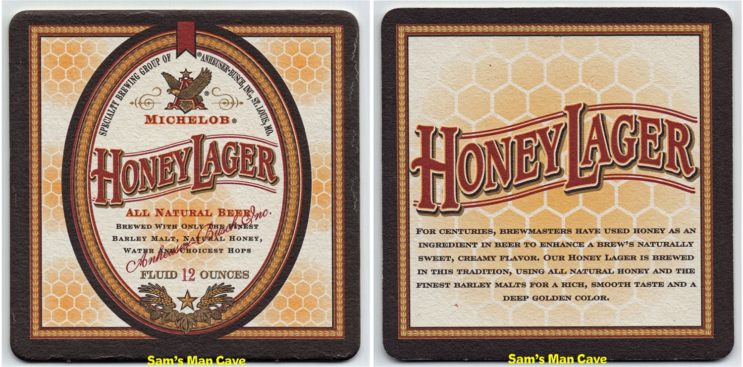 Michelob Honey Lager Beer Coaster