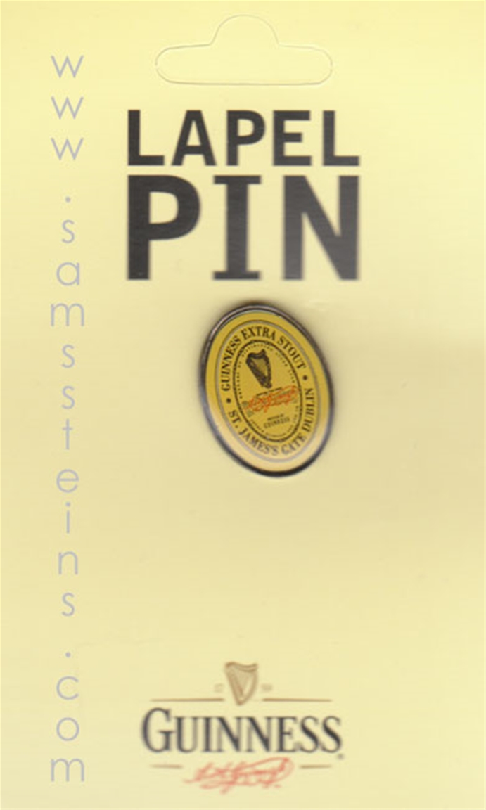 Guinness Label Lapel Pin