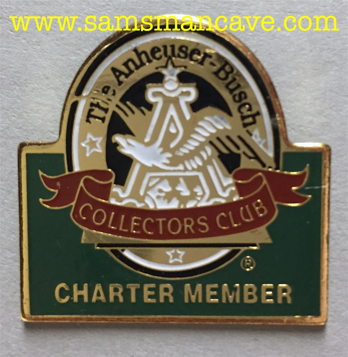 Budweiser Anheuser-Busch Collectors Club Charter Member Pin