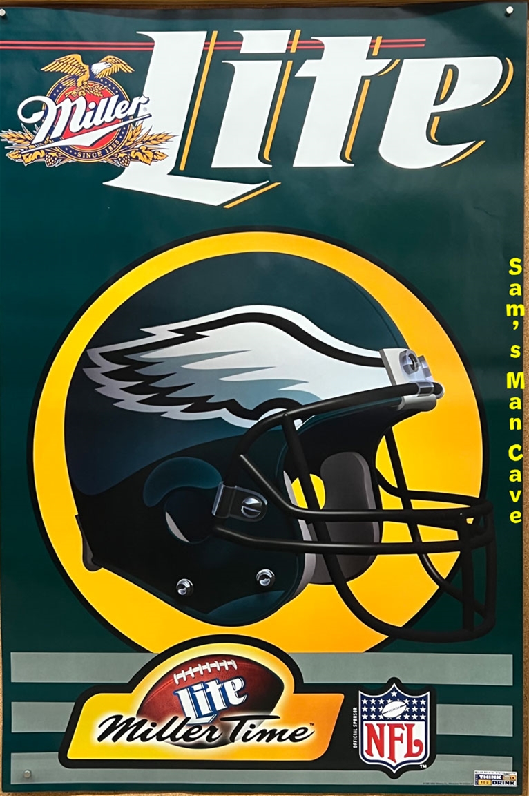 Miller Lite Philadelphia Eagles Poster