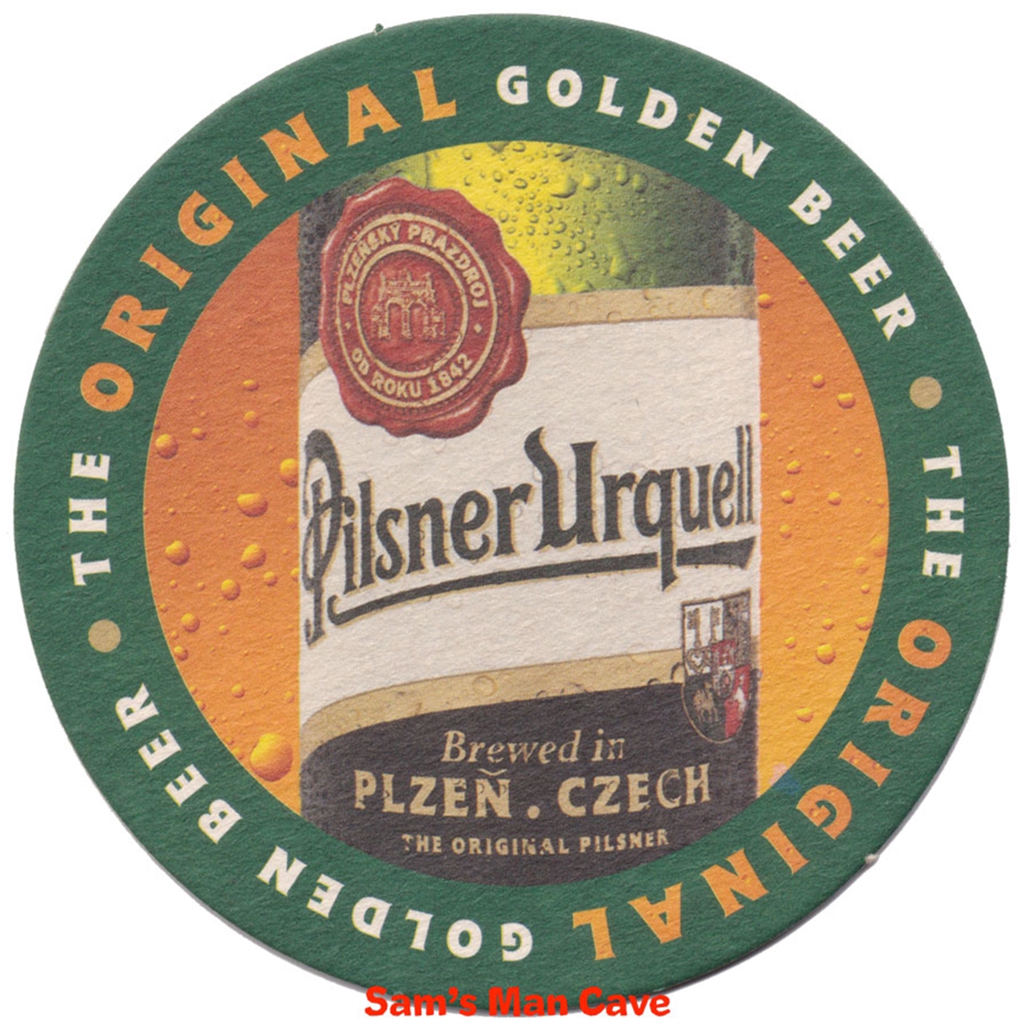 Pilsner Urquell The ORIGINAL Beer Coaster