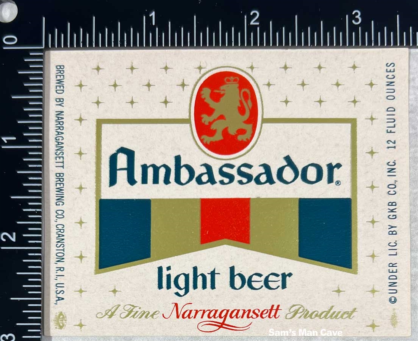 Ambassador Light Beer Label