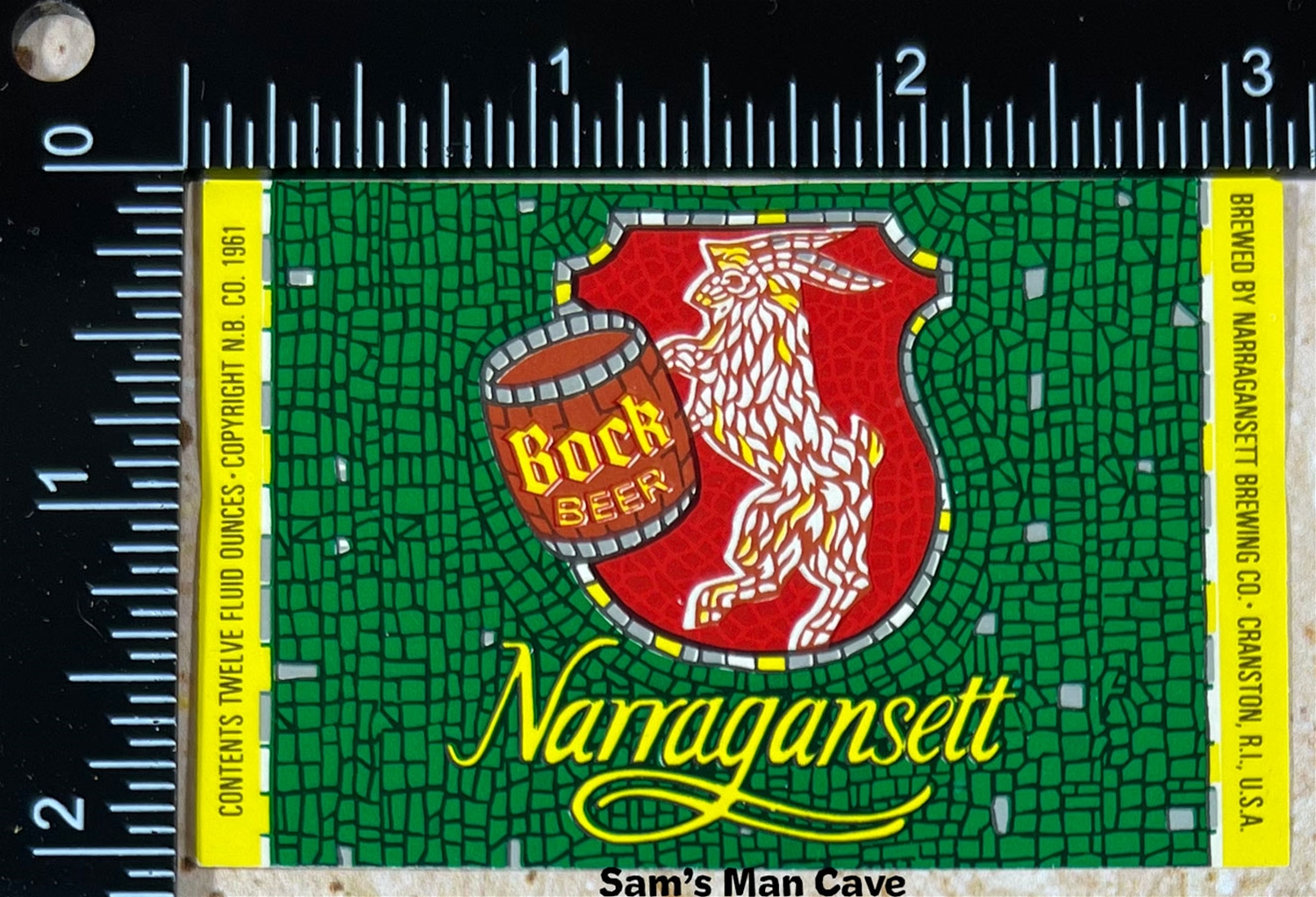 Narragansett Bock Beer Label