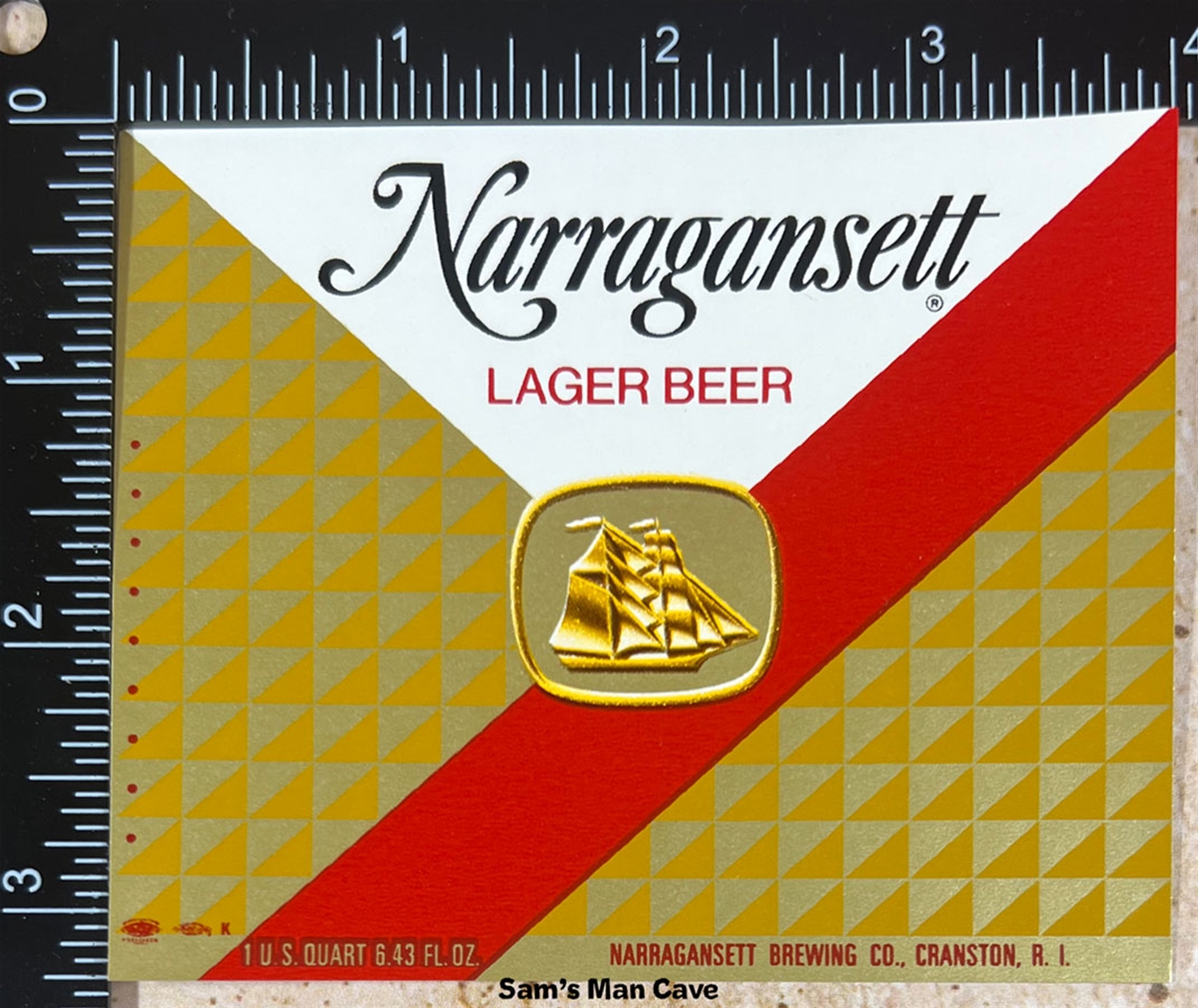 Narragansett Lager Beer Label