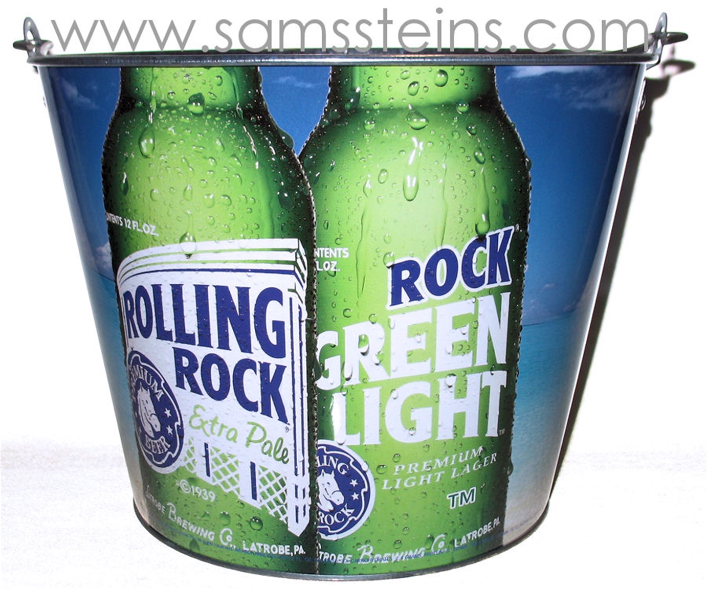 Rolling Rock Rock Green Light Bucket