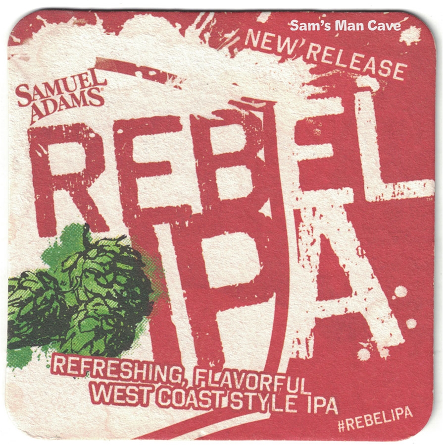 Samuel Adams Rebel IPA Beer Coaster