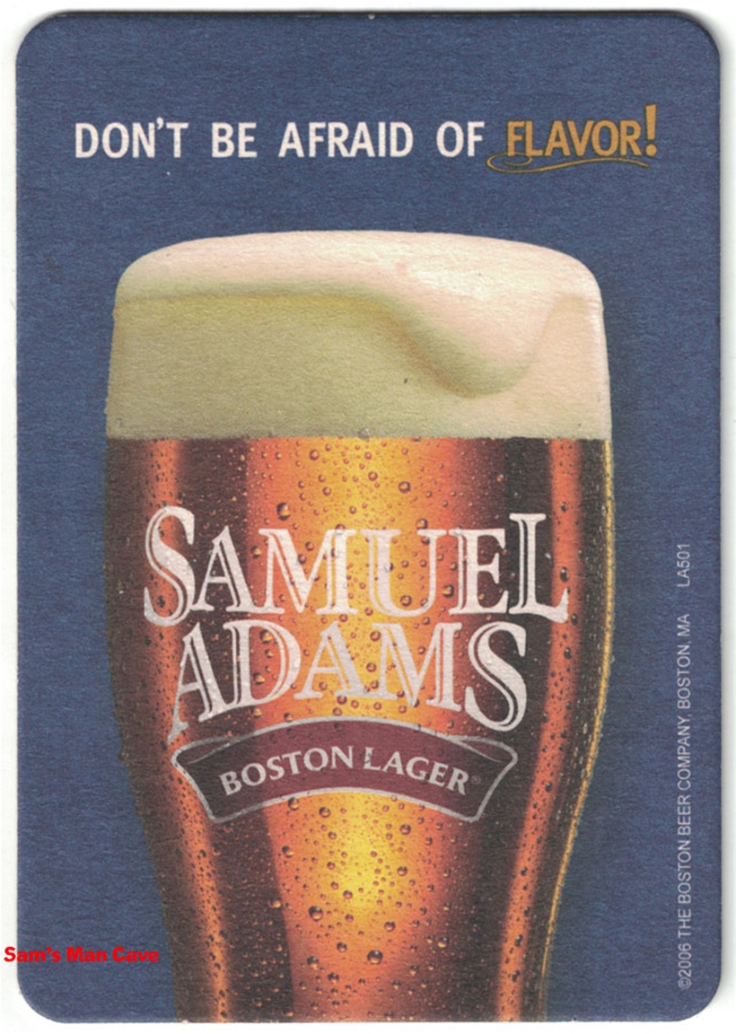 Samuel Adams Afraid of Flavor Beer Coaster