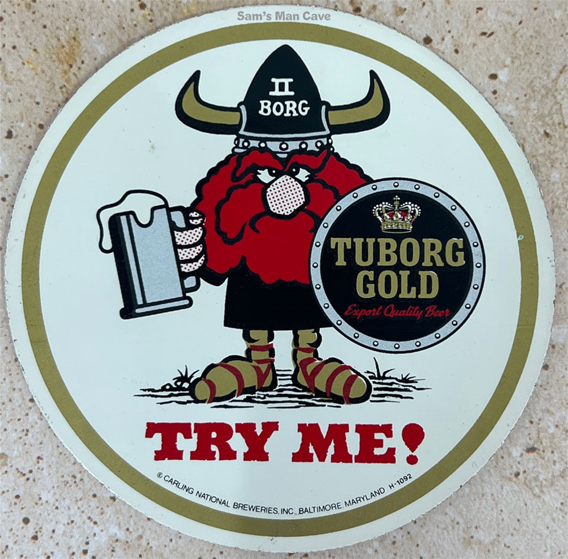 Tuborg Gold Try Me Sticker