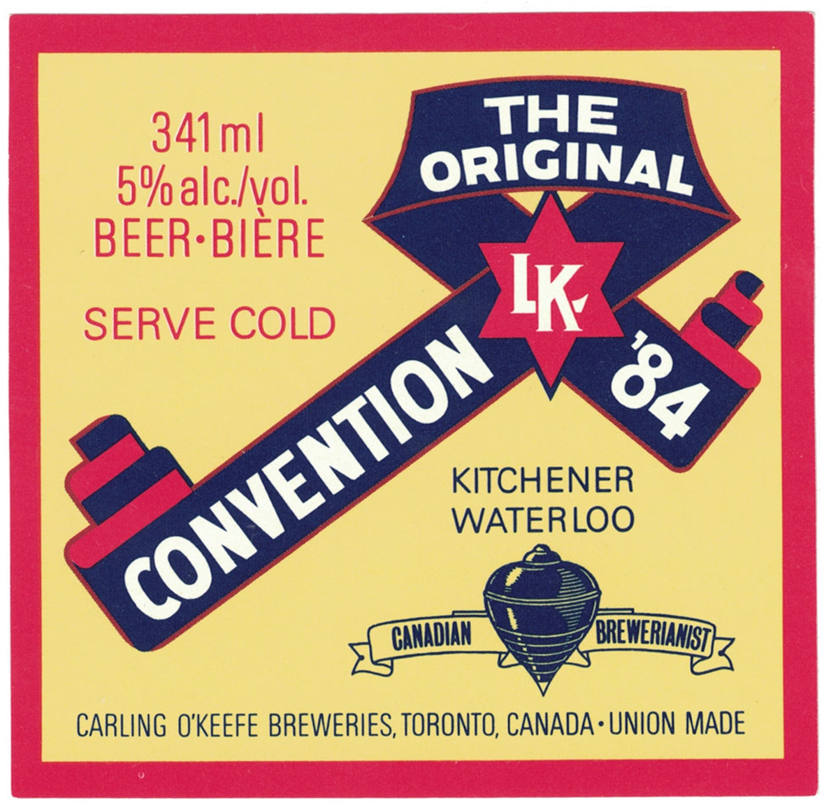 Convention '84 Beer Label