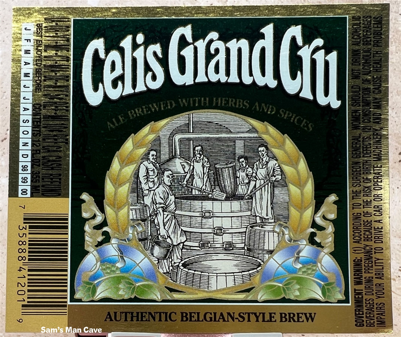 Celis Grand Cru Beer Label
