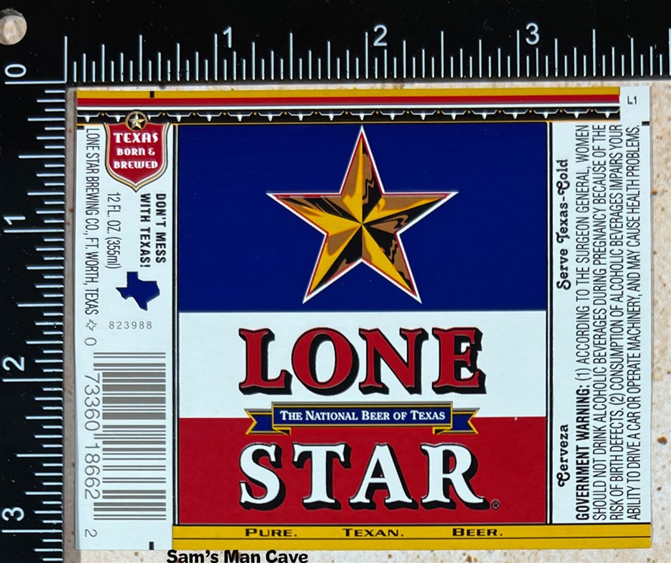 Lone Star Beer Label
