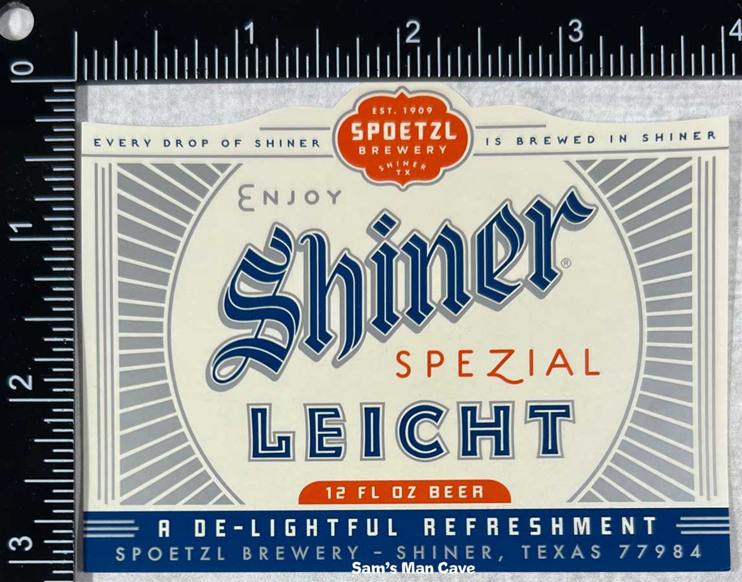 Shiner Spezial Leicht Beer Label