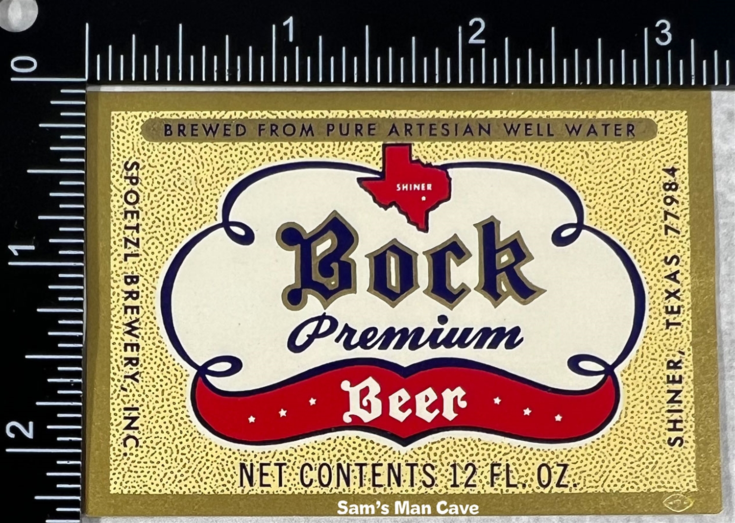 Shiner Bock Beer Label