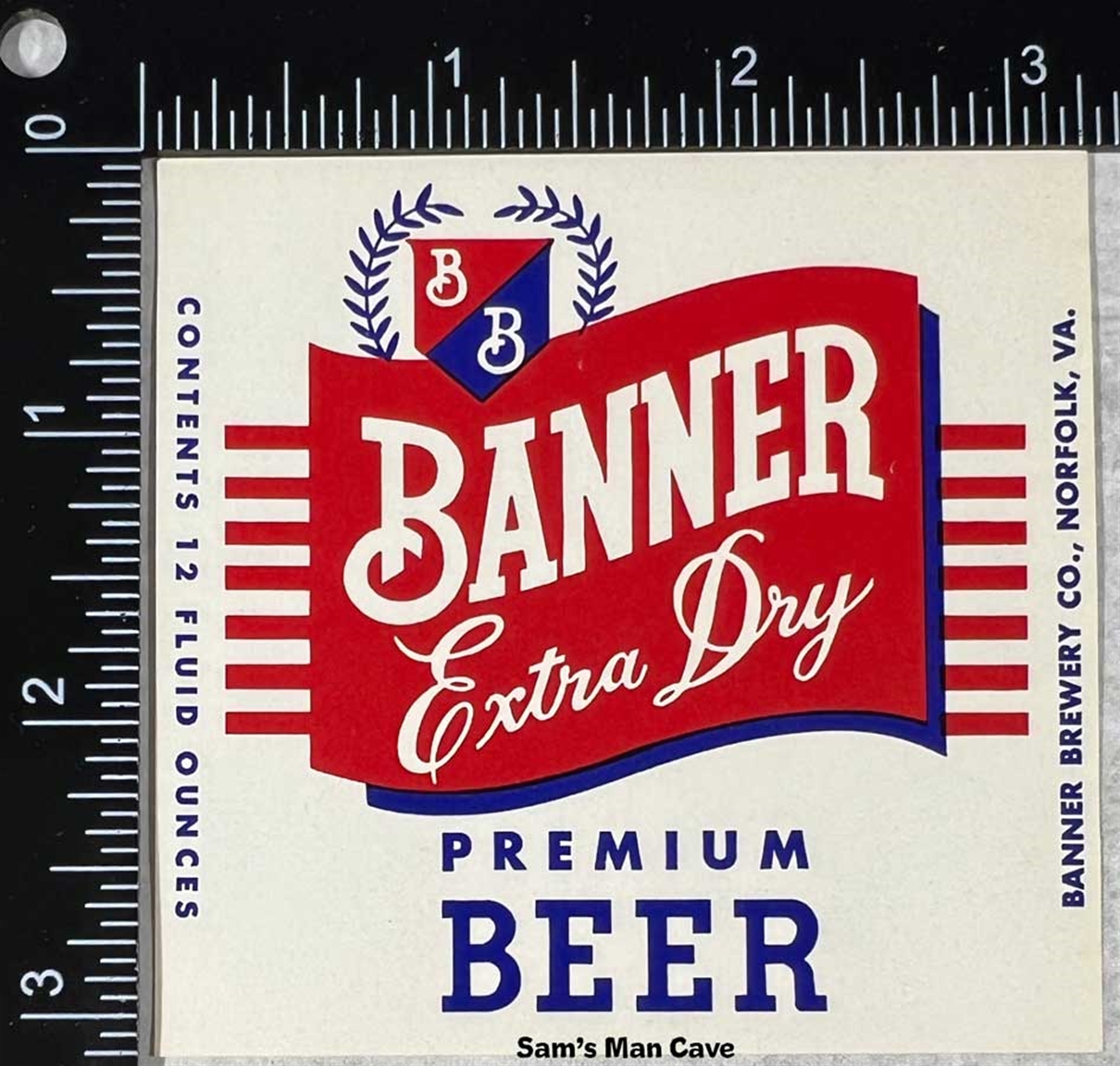 Banner Extra Dry Beer Label