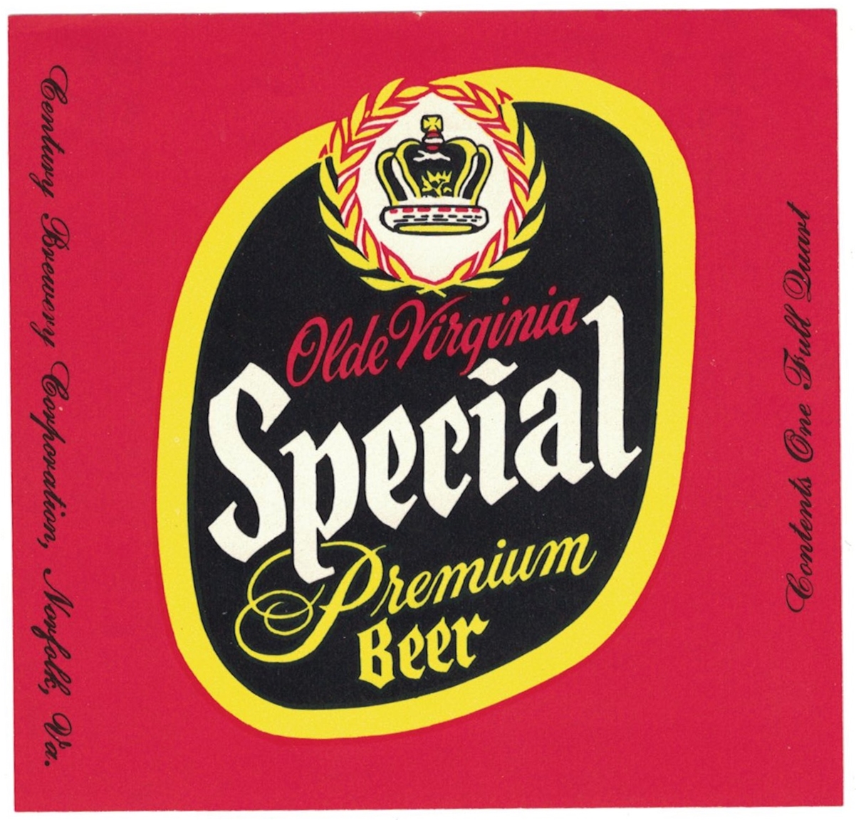 Olde Virginia Special Premium Label