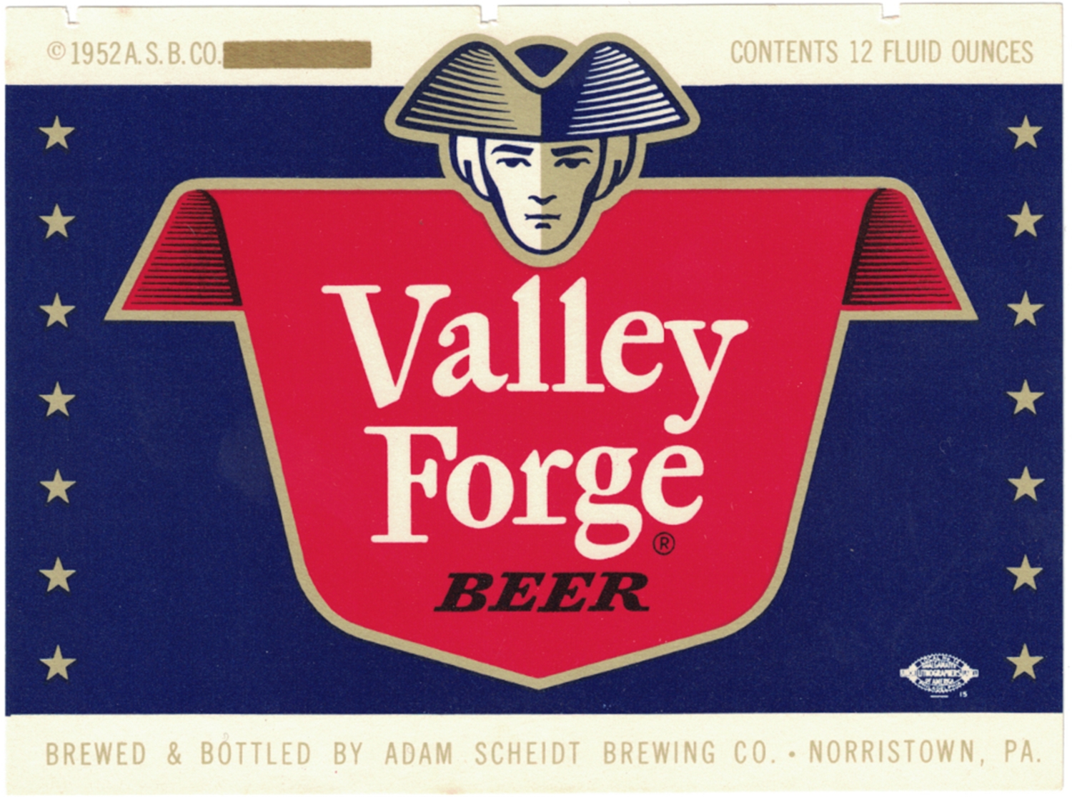 Valley Forge Beer Label 