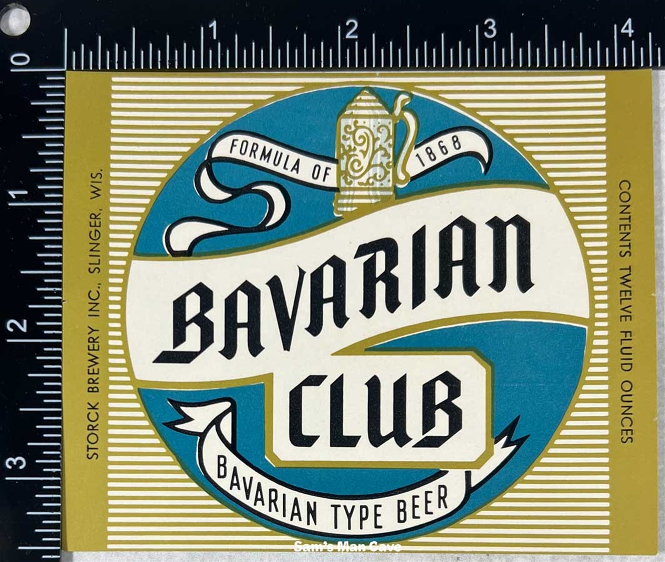 Bavarian Club Beer Label