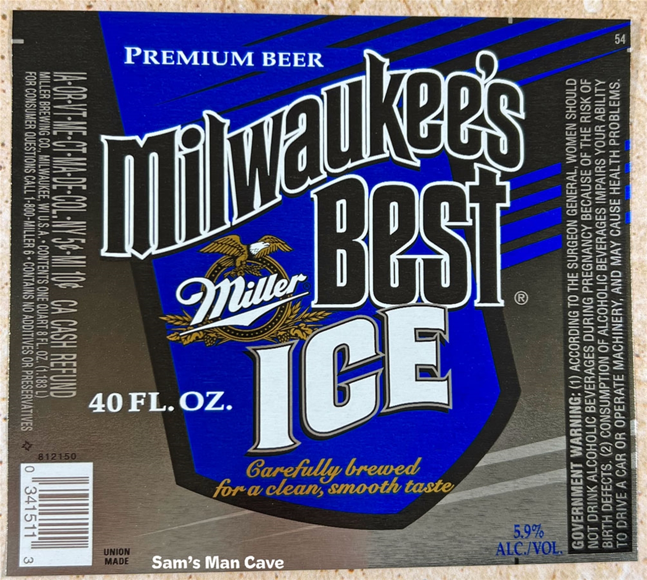 Milwaukee's Best Ice Beer Label