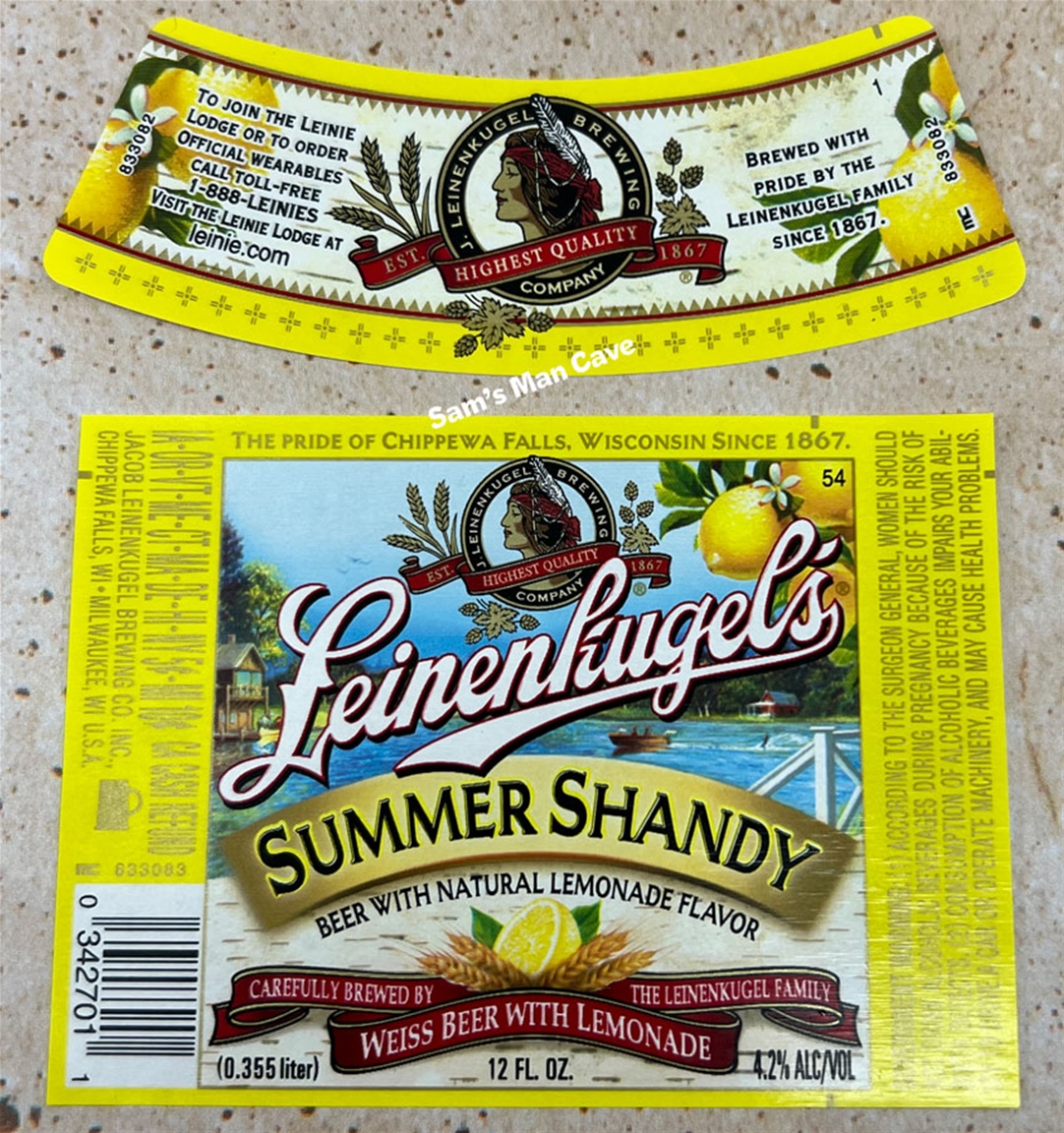 Leinenkugel's Summer Shandy Label with neck