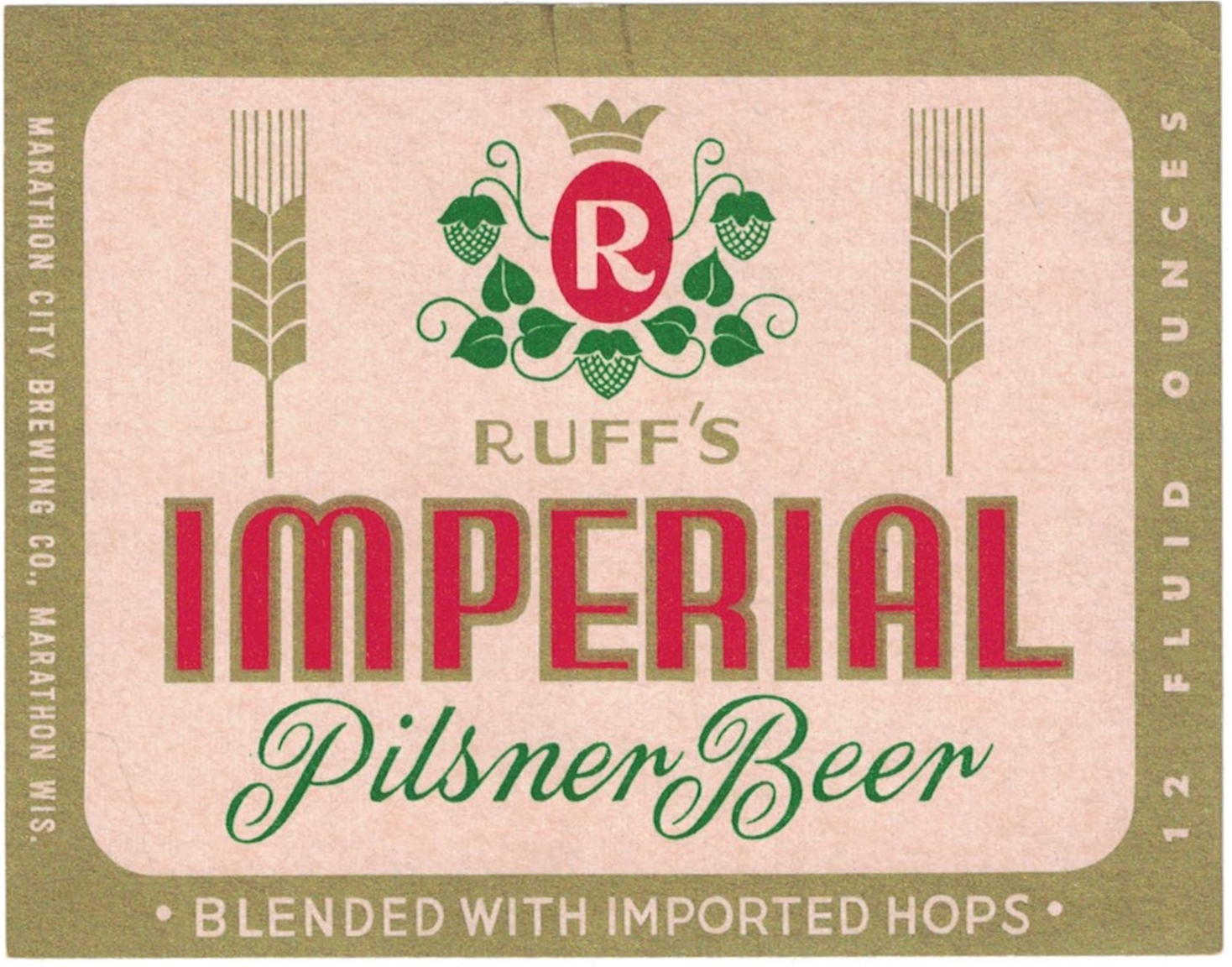 Ruff's Imperial Pilsner Beer Label