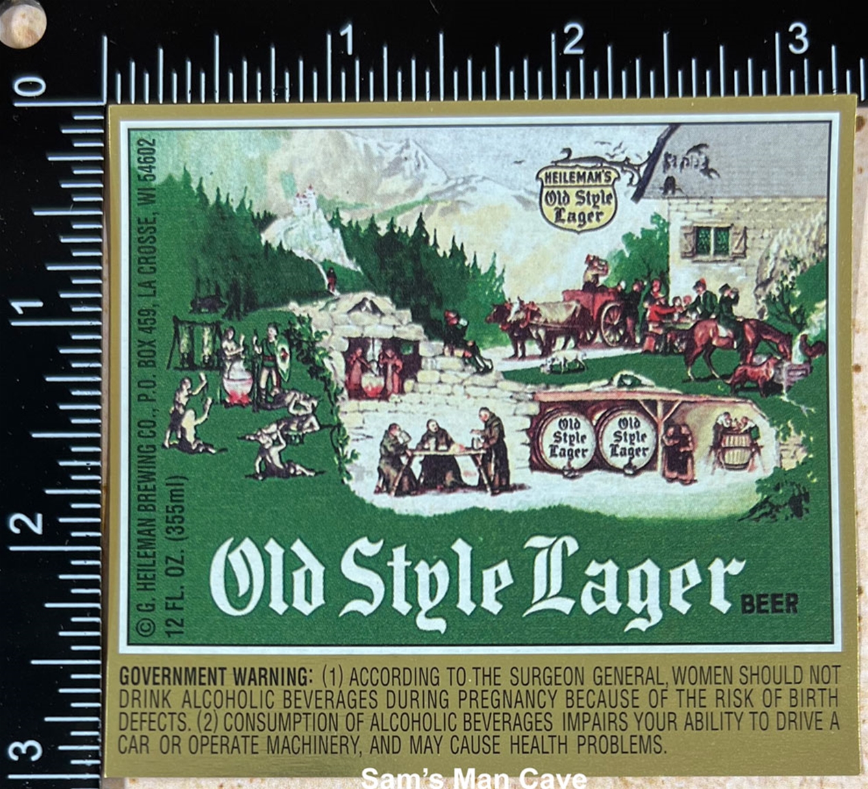 Old Style Lager Beer Label