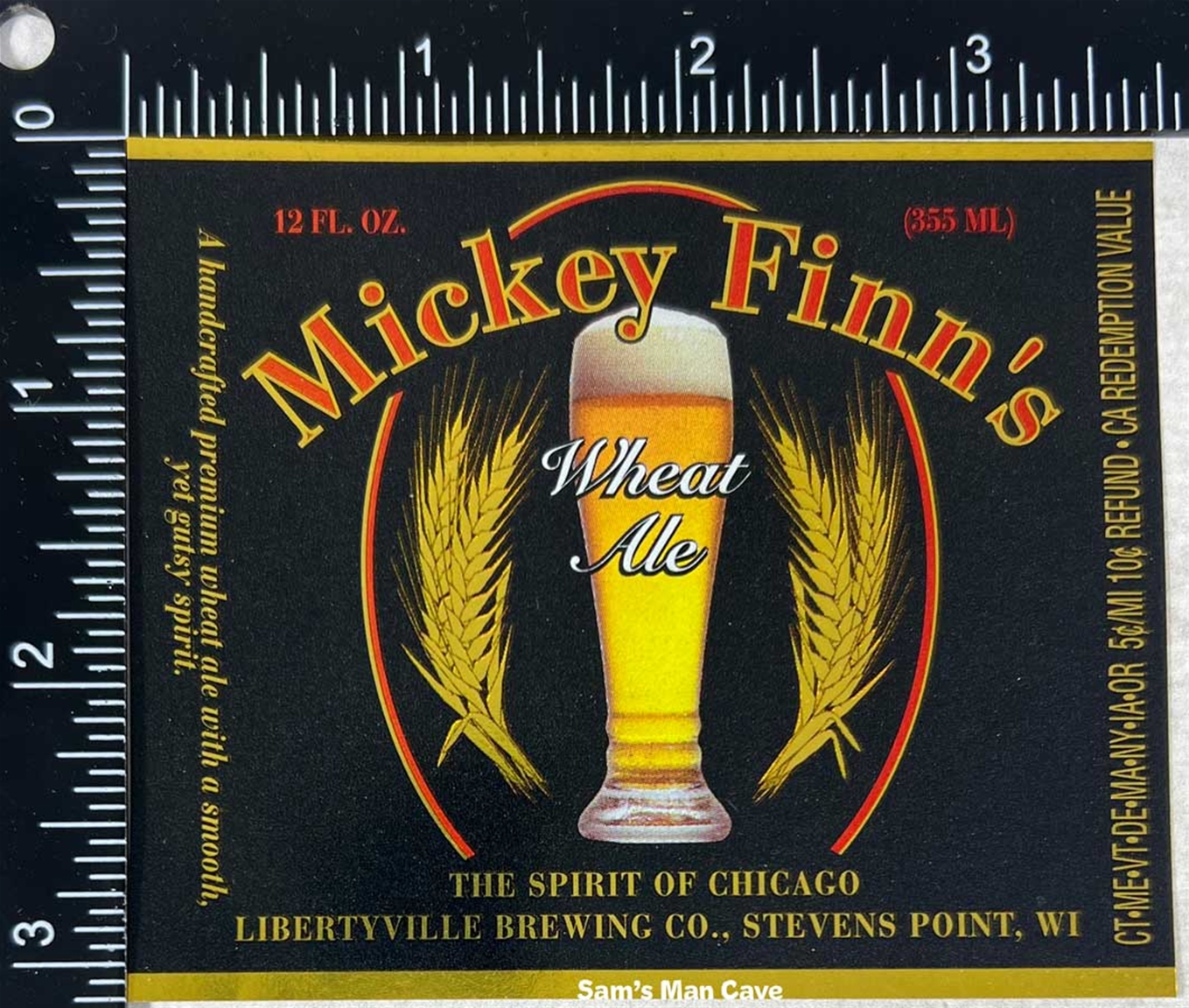 Mickey Finn's Wheat Ale Label
