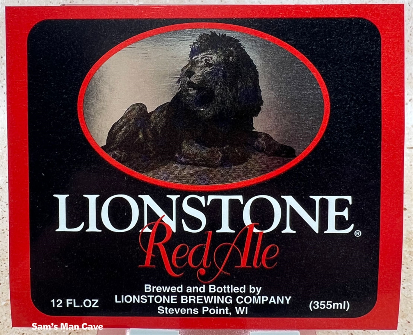 Lionstone Red Ale Label