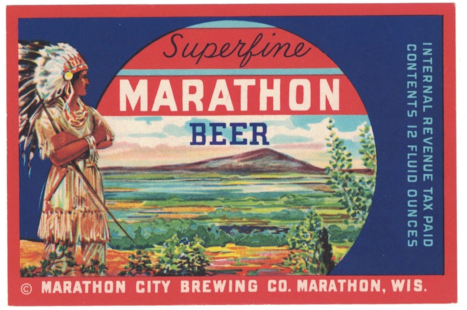 Marathon Superfine Beer IRTP Label
