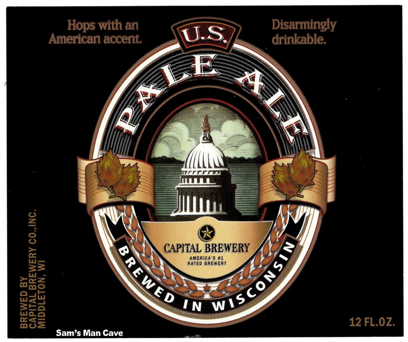 Capital Brewery Pale Ale Beer Label