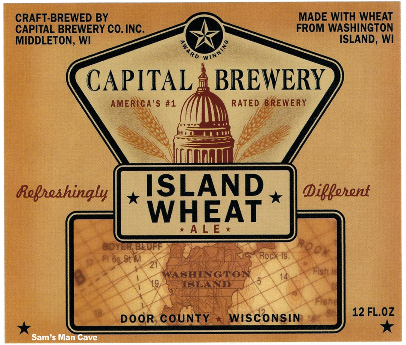 Capital Brewery Island Wheat Ale Label