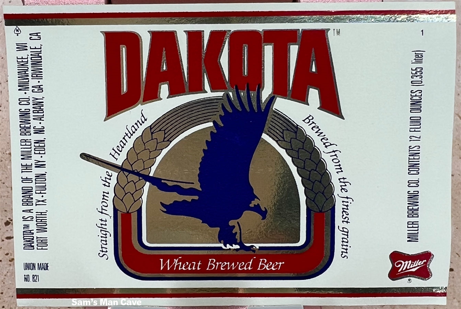 Dakota Beer Label by Miller