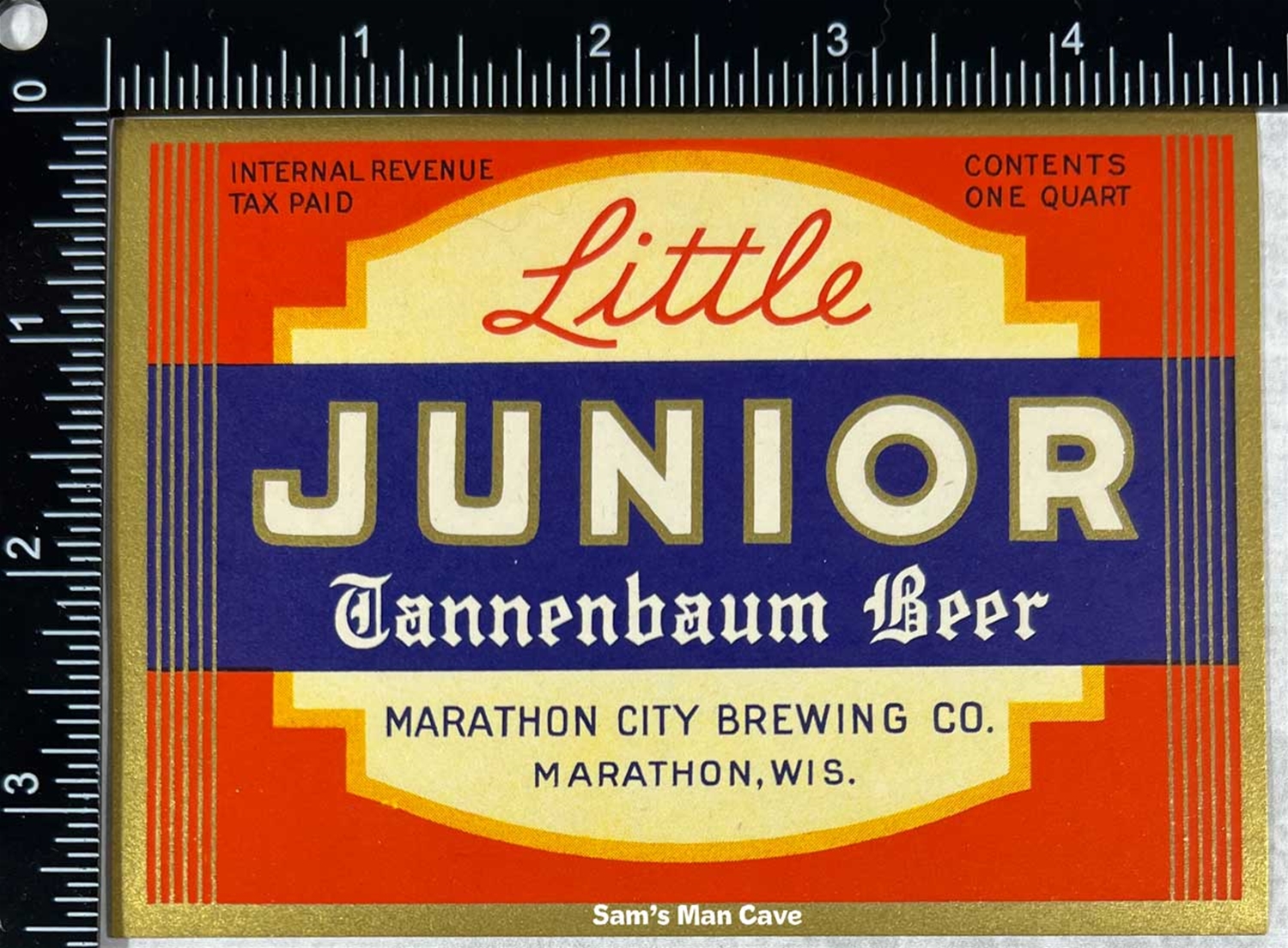 Little Junior Tannenbaum Beer IRTP Label