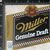 Miller Genuine Draft Checkered Beer Label front of label