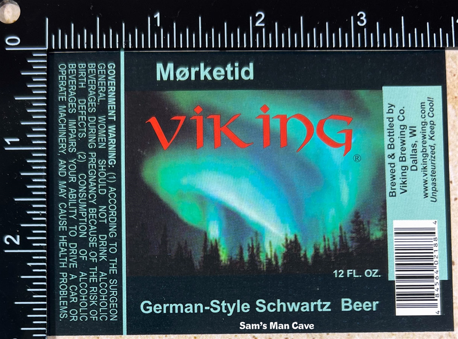 Viking Morketid Beer Label
