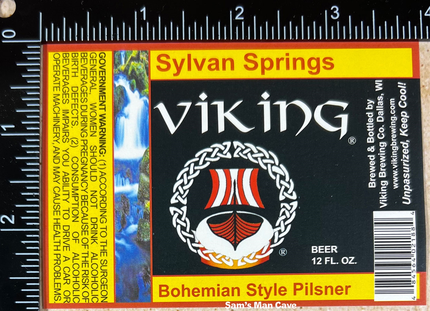 Viking Sylvan Springs Pilsner Label