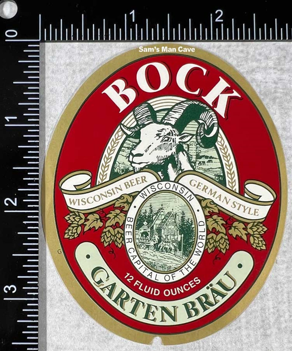 Capital Brewery Bock Garten Brau Label